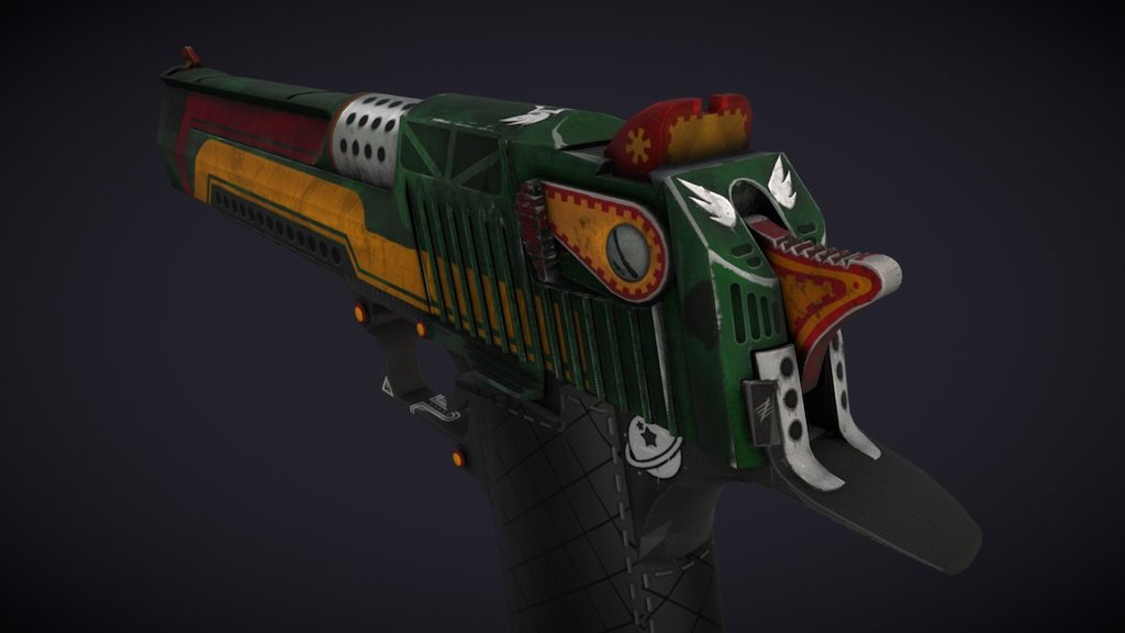 A Steam workshop item for CSGO - Desert Eagle | Space Fanatic - 3D model by Claudy 3d model