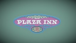 Disneyland Plaza Inn Sign Made For Minecraft