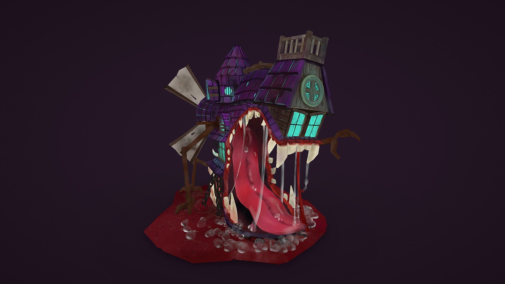 Original concept - https://render.ru/ru/gallery/artwork/135011 - Home monster - 3D model by igoremba 3d model