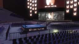 VR Wrestling Ring virtual, stadium, archviz, fighter, club, visualization, fight, reality, gym, arch, oculus, vr, ar, wrestler, wrestling, arena, wwe, sport, interior, ring, wwe-wrestling