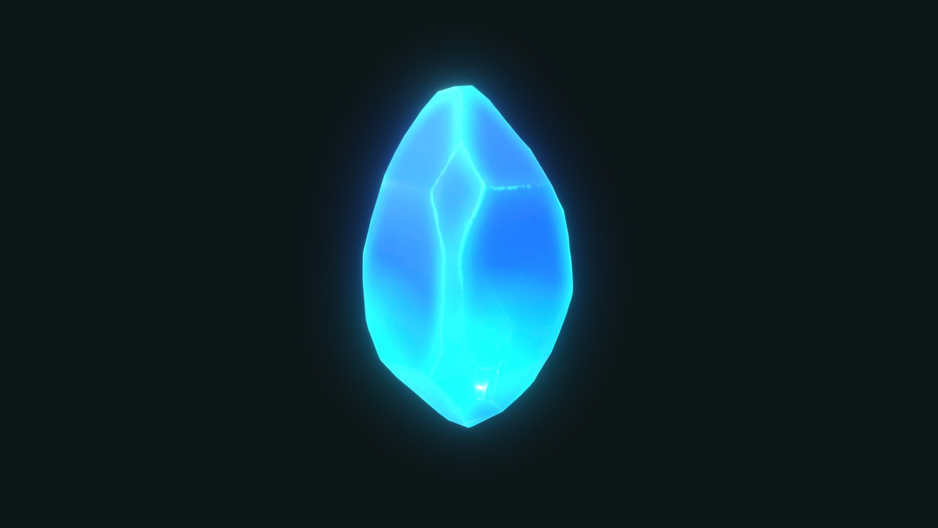First attempt at a low-poly fantasy style gem stone. Ended up using a bit more polys than I had intended 3d model