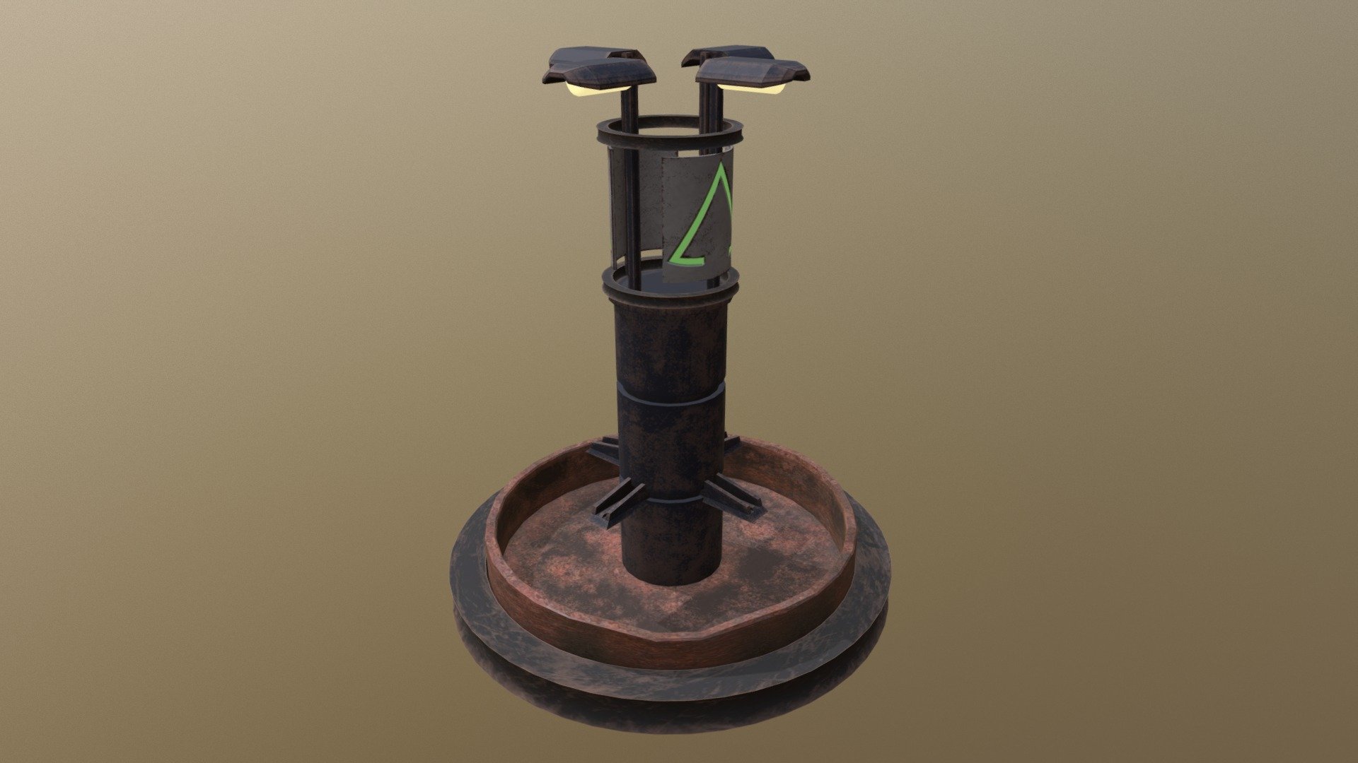 A dried out water fountain for my Masters Project I am working on 3d model