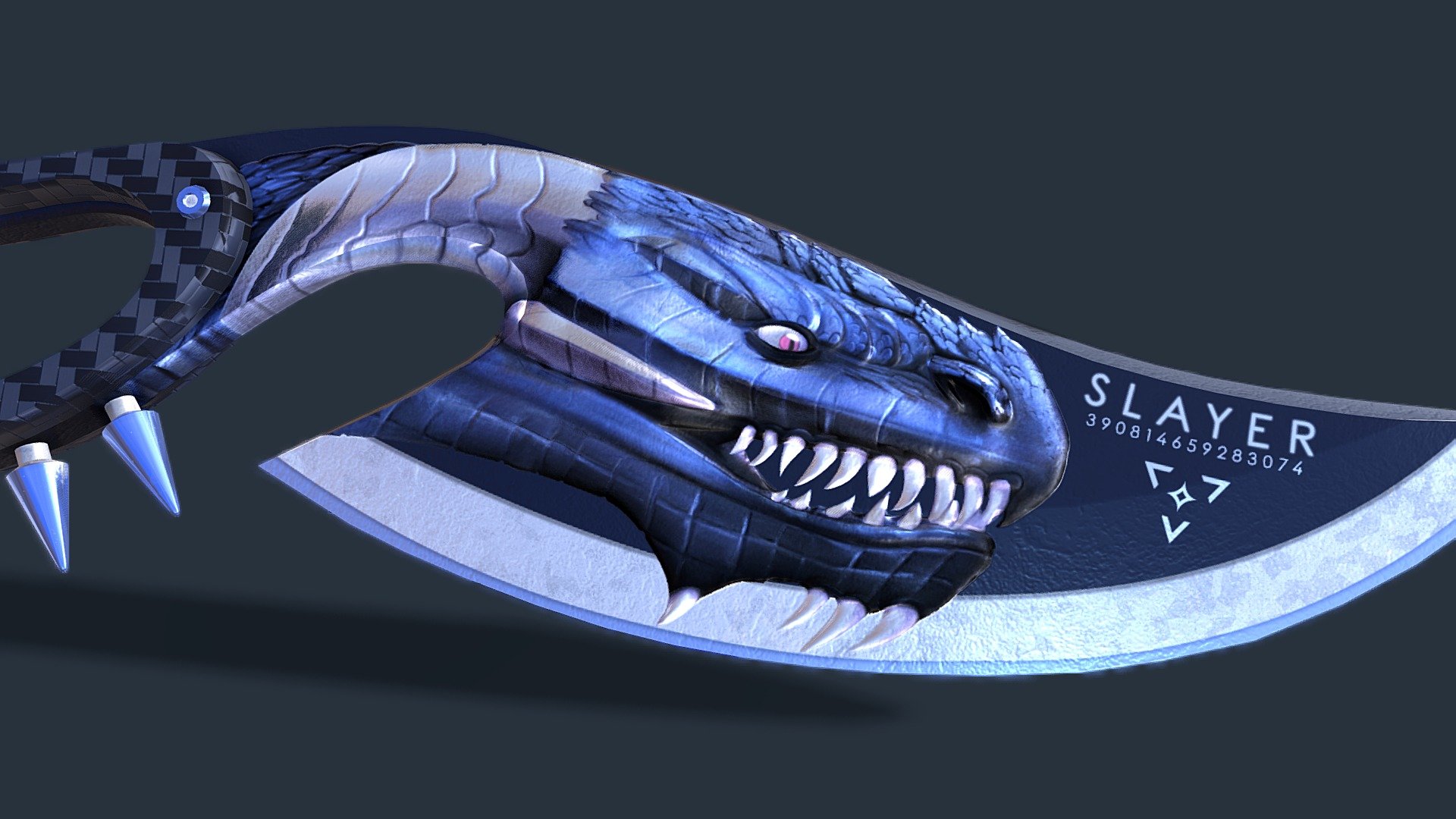 Kobra Knife | Dragon Slayer - 3D model by KeramDesign 3d model