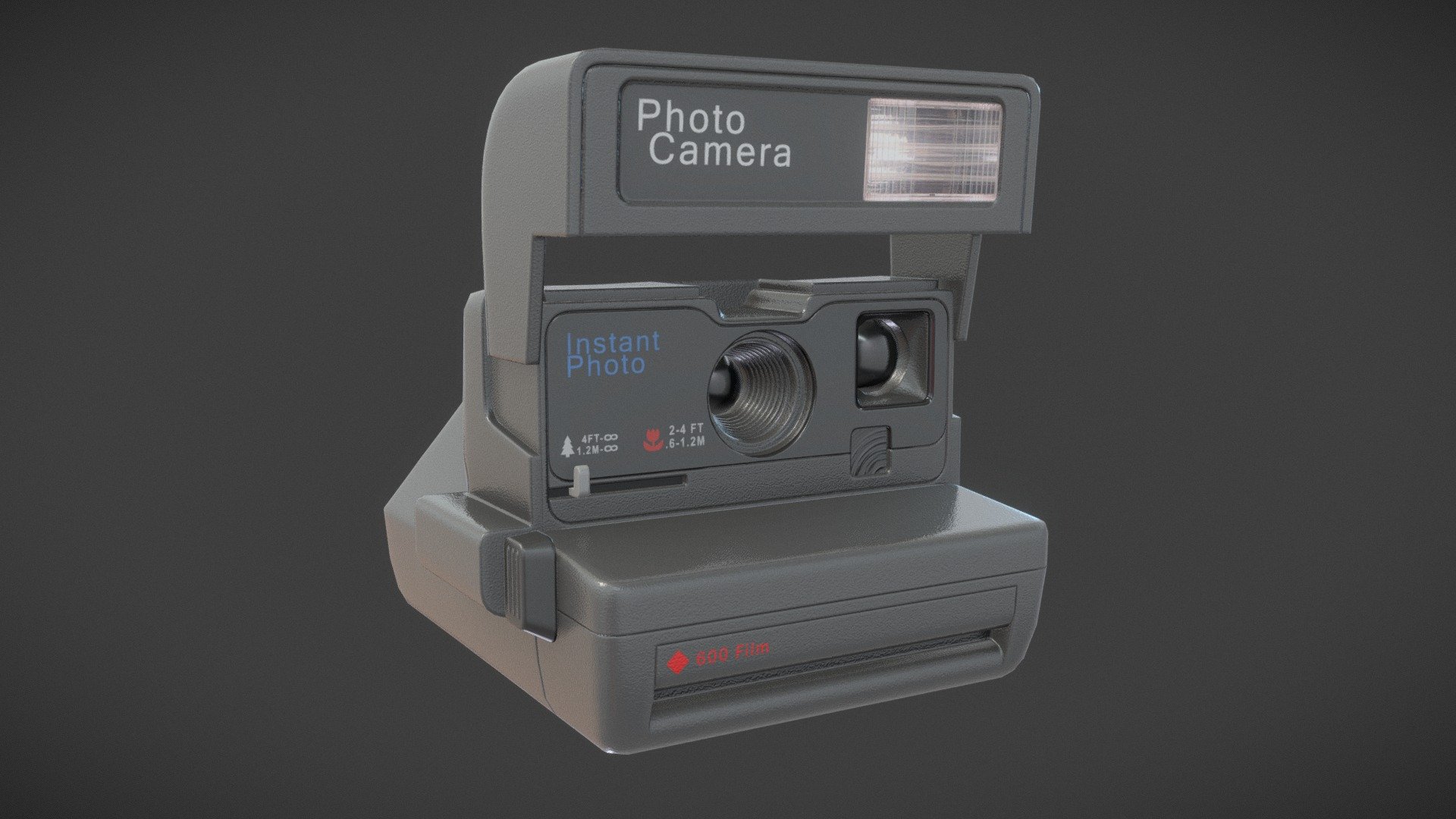 Polaroid Photo Camera - Polaroid Camera - 3D model by Guantanamera 3d model