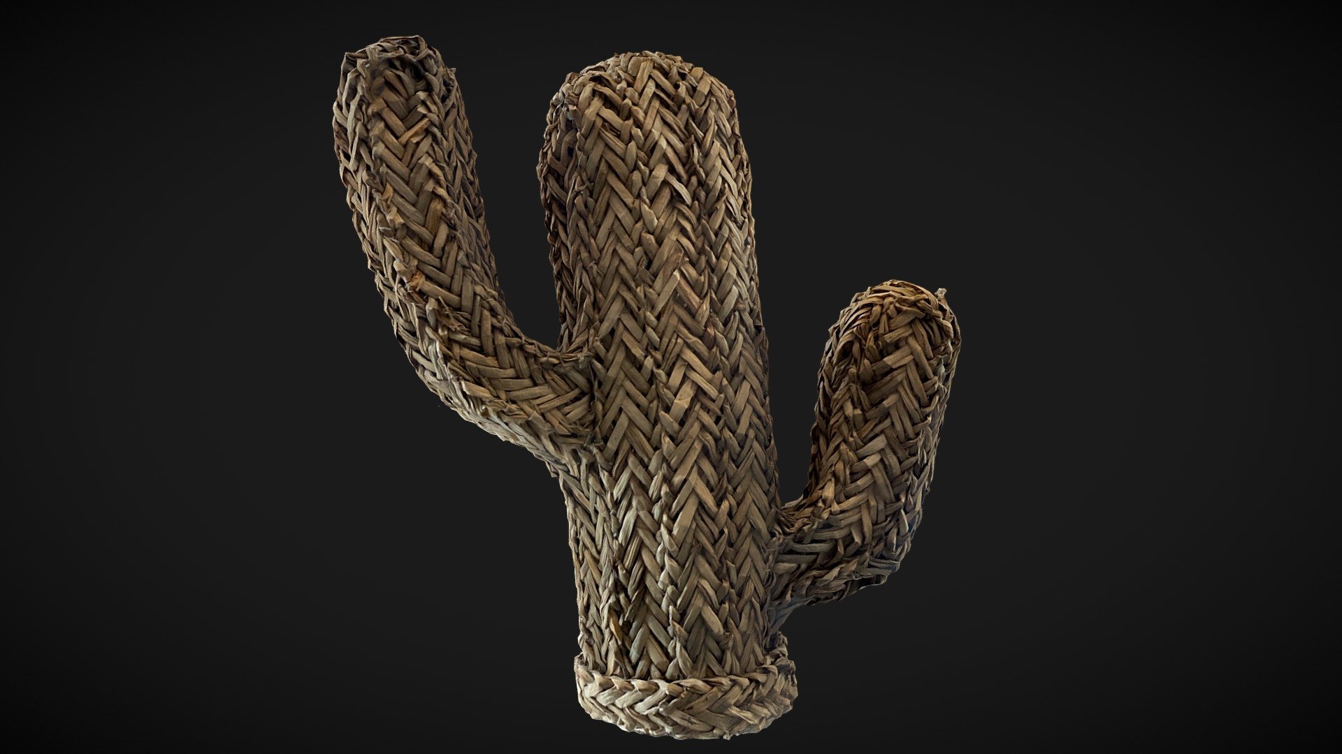 Wicker Cactus 3d model for house decoration - Wicker Cactus - Buy Royalty Free 3D model by infinition 3d model