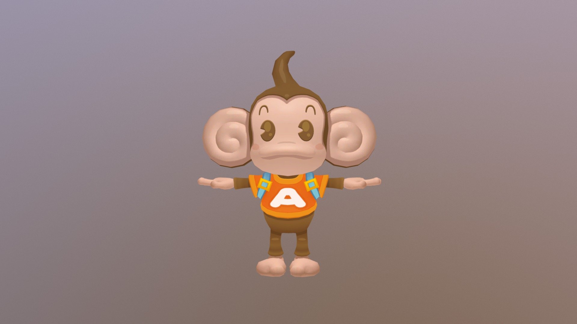 this model is owned by sega - Super Monkey Ball Banana Blitz Ai Ai - 3D model by akennedy007 3d model