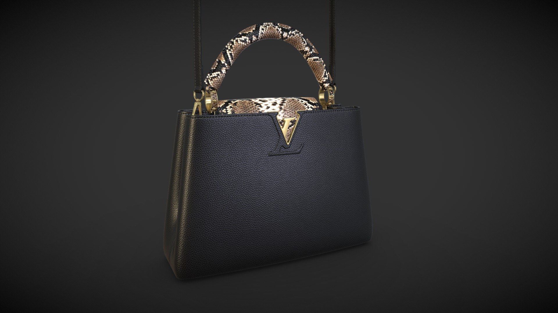 Model created with 3ds Max and Textured in 4K
Native Max file setup with V-Ray materials

- Textures 4096x4096 (4K PBR Textures)
PBR MetallRoughness (BaseColor, Metallic, Height, Normal, Roughness )

Version without shoulder strap: Polygons- 37897 , Vert - 38285

Hope you like it! If you need other options, please contact me. Also check out my other models 3d model