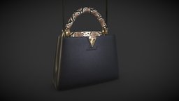 Louis Vuitton Capucines Bag Snake Leather