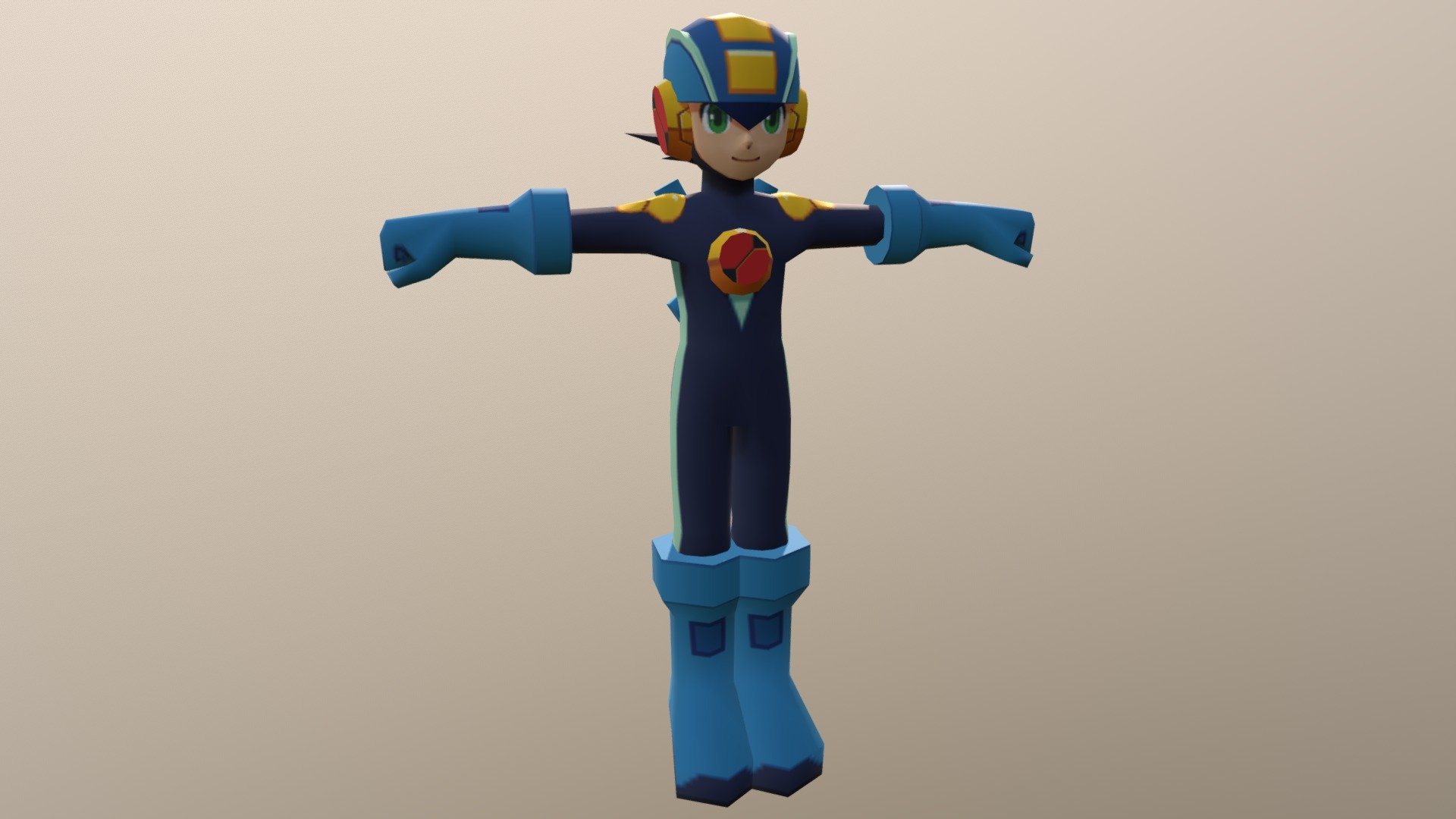 Megaman - 3D model by konetl2012 3d model