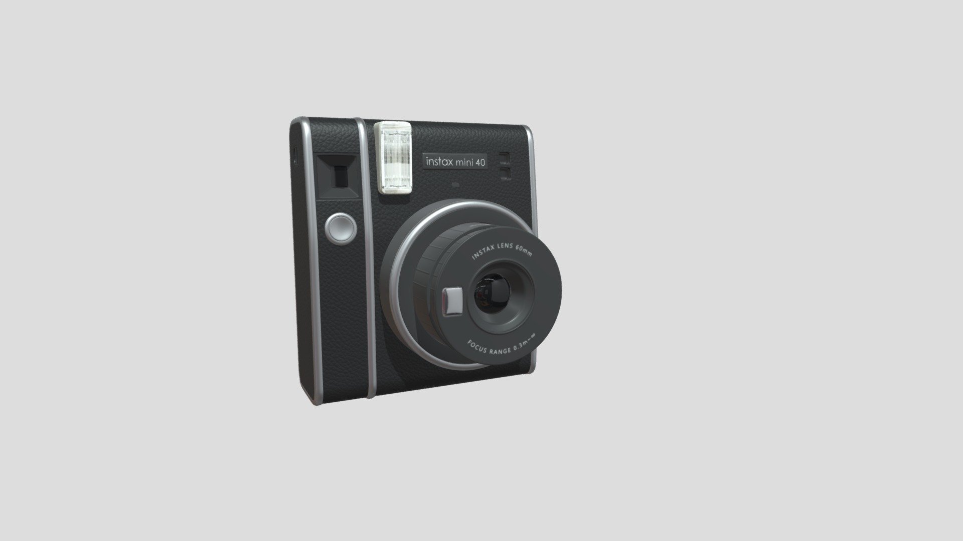 Format : FBX

Textures(2k PNG files, 2048*2048 ) include: base color , roughness , metallic, opacity and normal map

Everything is merged into one object

UV mapped - Fujifilm Instax Mini 40 Instant Camera - Buy Royalty Free 3D model by Chloe-Li-3D 3d model