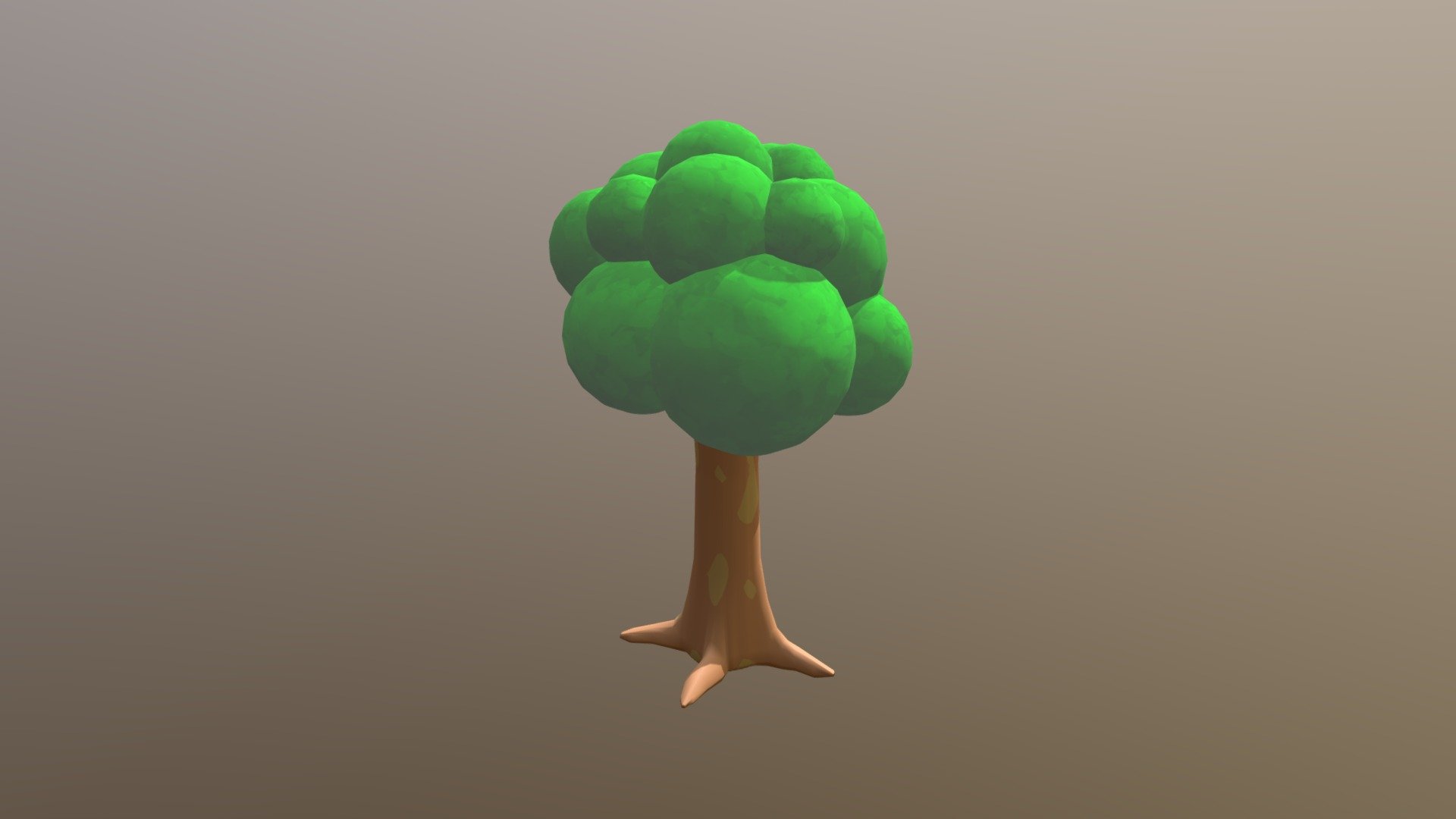 Cartoon tree - 3D model by Sandra_s (@Sandra_sm) 3d model