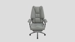 Reclining Executive Office Chair with Footrest modern, comfortable, officechair, chair