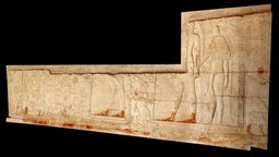 Tomb relief showing Meryneith and Iunia egypt, carving, egyptian, relief, amarna, ancient-egypt, saqqara, tutankhamun, new_kingdom, akhenaten, tutankhamen, tomb, meryneith