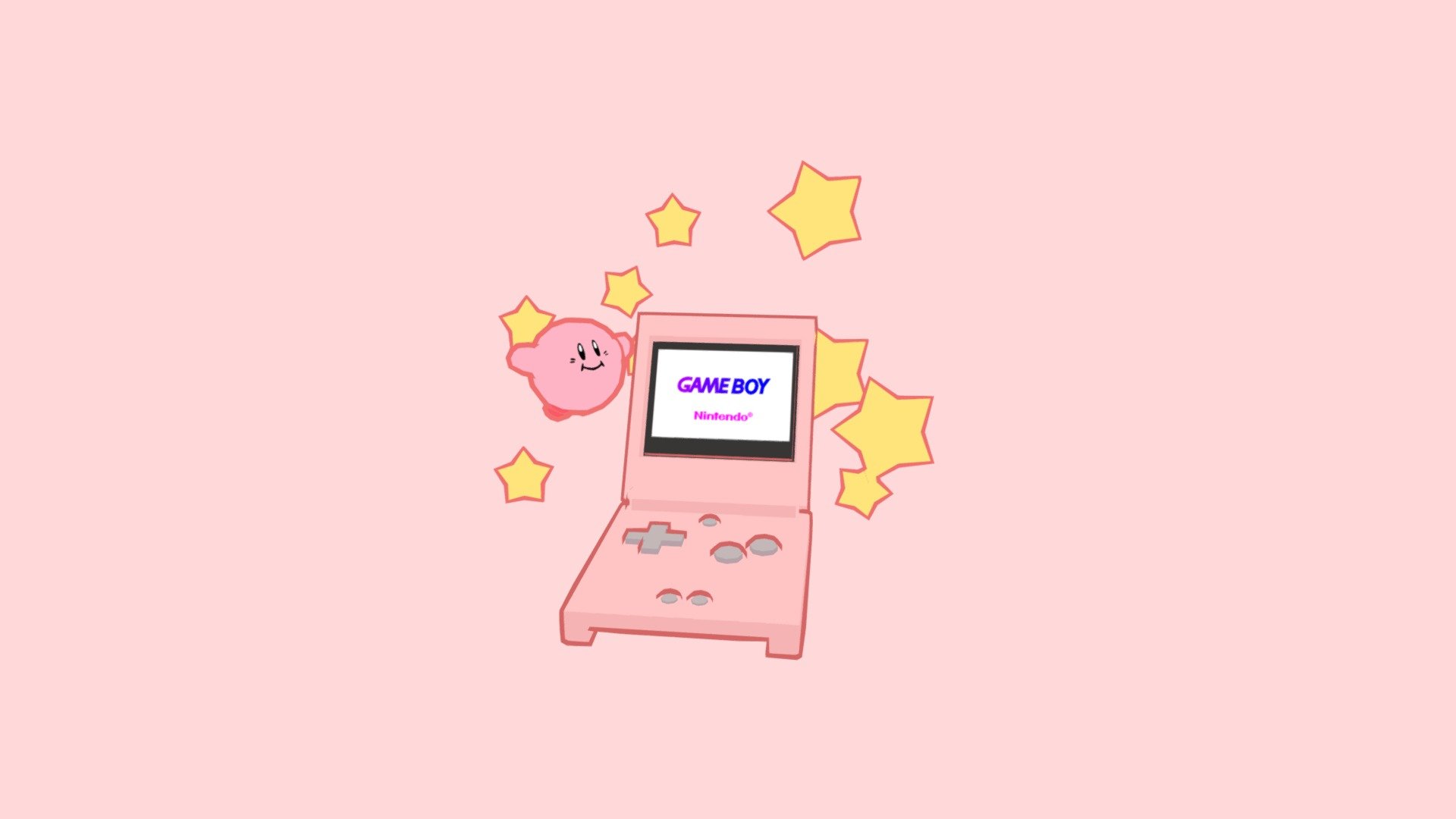 Made this Game Boy with a flying Kirby as a fun little challenge :) 

I used Maya and Substance Painter for this scene - Game Boy Kirby - 3D model by FantastiskaFrida 3d model