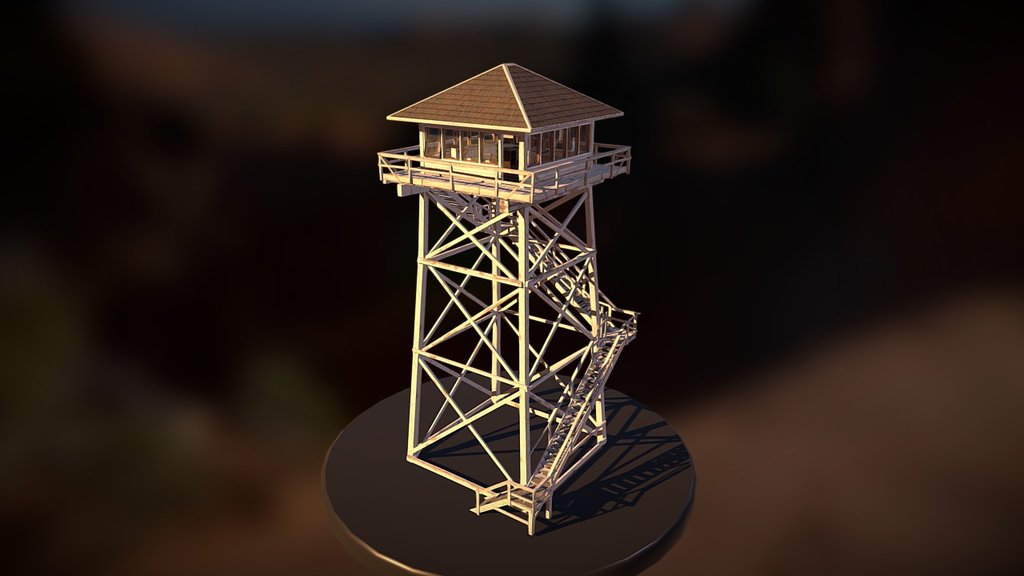 Henry's lookout home in the game Firewatch.

You can visit this lookout tower in Valve's VR Destinations!

(Not all the details are there in this sketchfab version) - Firewatch Lookout Tower - 3D model by Campo Santo (@camposanto) 3d model