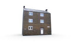 Old English Brick House london, brick, photorealistic, england, realistic, old, english, townhouse, low-poly-model, game, 3d, texture, model, gameasset, house, building, bubilding