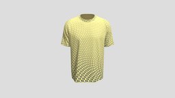 Sporty T- Shirt Design in Yellow Color base, shirt, fashion, top, tee, casual, regular, apparel, raglan, textiledesign, shirtdesign, 3dapparel, raglansleeve