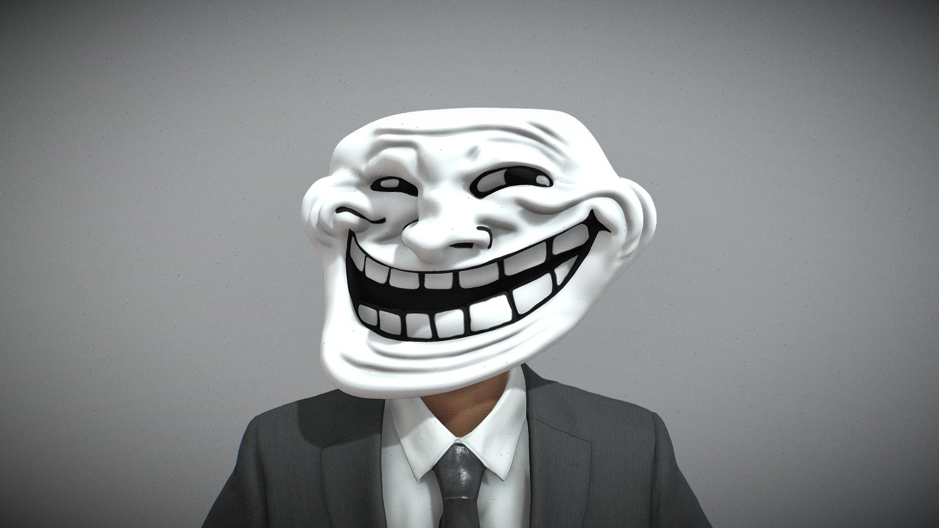 Trollface, also known as &ldquo;Coolface