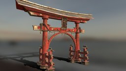 Torii Gate gate, torii, realistic, traditional, toriigate, archaeology, japanese, noai