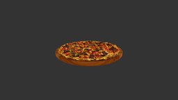 Pepper Oliv Pepper Pizza pizza, photogrammetry, 3dmodel