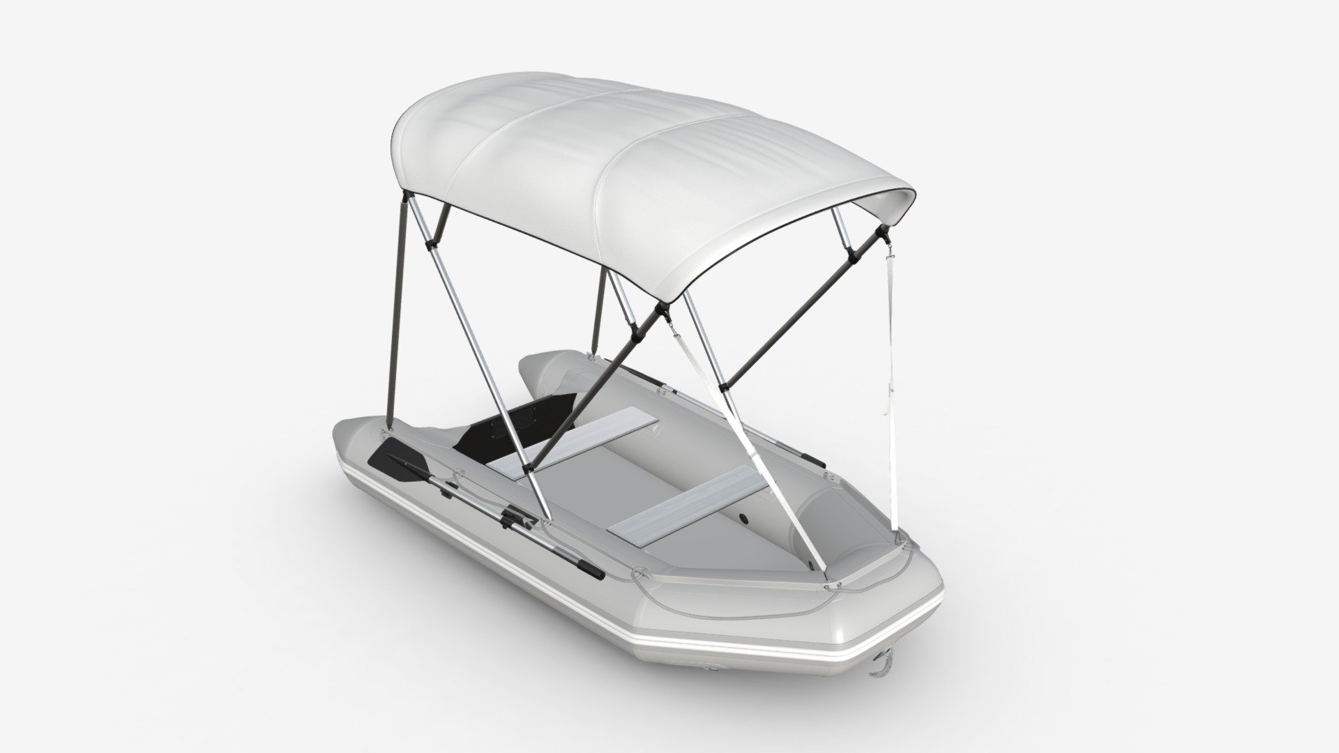 Inflatable boat 03 sunshade - Buy Royalty Free 3D model by HQ3DMOD (@AivisAstics) 3d model