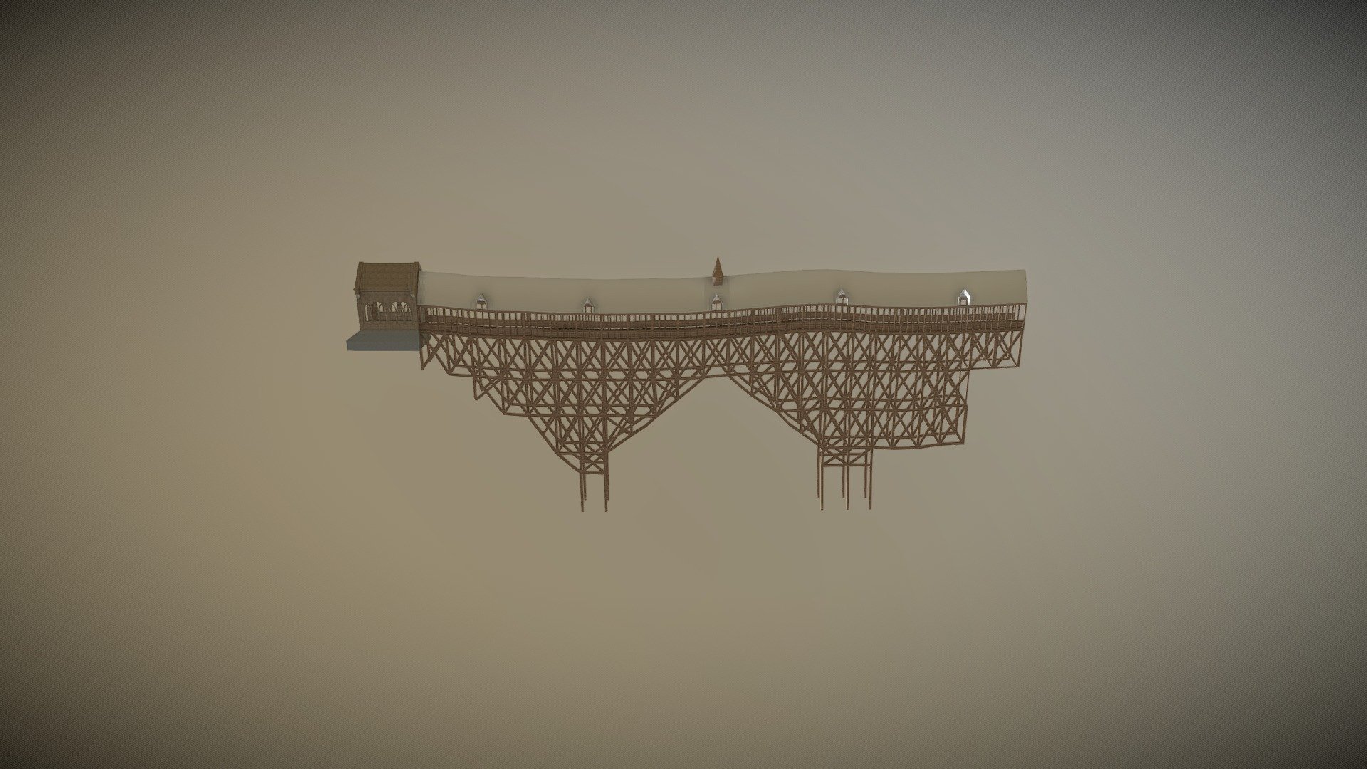 Hogwarts Wooden Bridge - Hogwarts Wooden Bridge - 3D model by Andy.Speirs 3d model