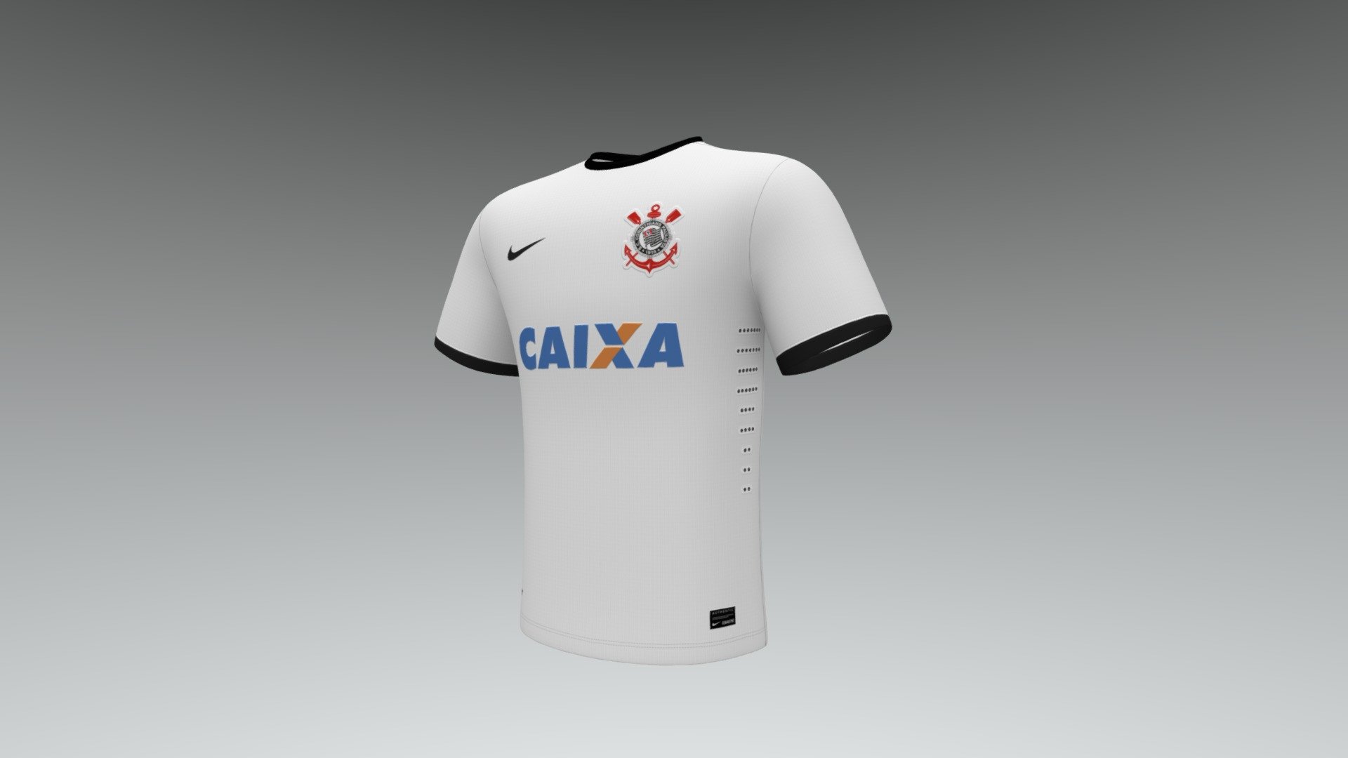 This is my first 3D project and to start I chose one of my passions, Corinthians! - Corinthians Home Fantasy Jersey 2015  - 3D model by eduuhnogueira 3d model