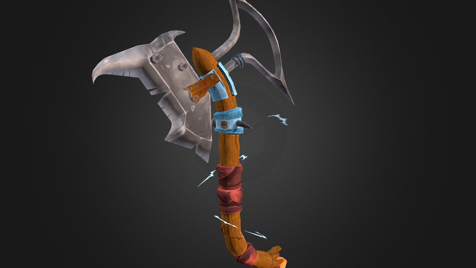 Created from 3ds max, low poly modeling &amp; UV,
the textures are hand painted in Photoshop &amp; Substance painter (25h)

thanks for my job https://www.paypal.me/majest3D

 - Axe Stylized - Buy Royalty Free 3D model by Clément Fromentin (@Majest) 3d model