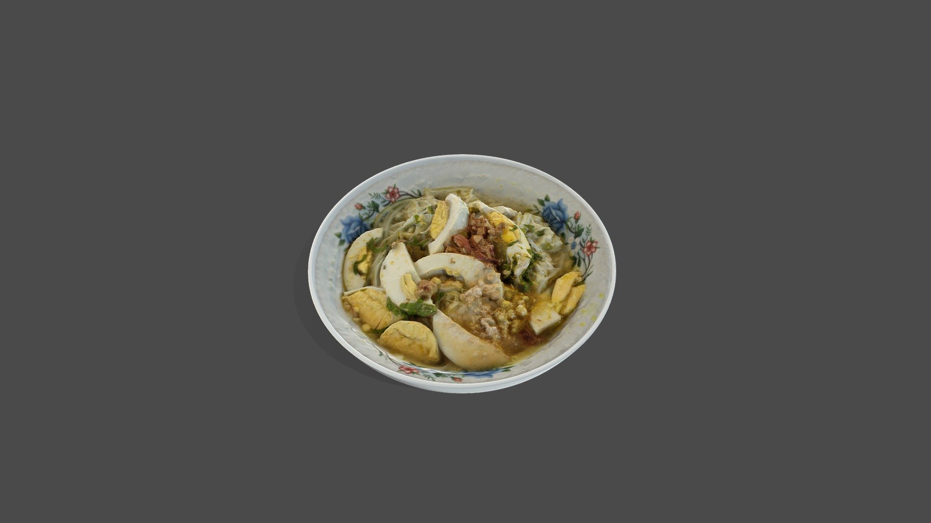 Soto (also known as sroto, tauto, saoto, or coto) is a traditional Indonesian soup mainly composed of broth, meat, and vegetables. Soto is sometimes considered Indonesia's national dish 3d model
