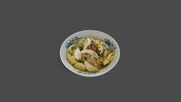 Scan of Soto Indonesian Cuisine food, photogrammetric, scanning, bowl, 3d-scan, egg, cuisine, rice, 3dscanning, delicious, realistic, indonesia, indonesian, soto, 3dfood, photogrammetry, 3d, 3dscan, 3dmodel, boiledegg, indonesianfood
