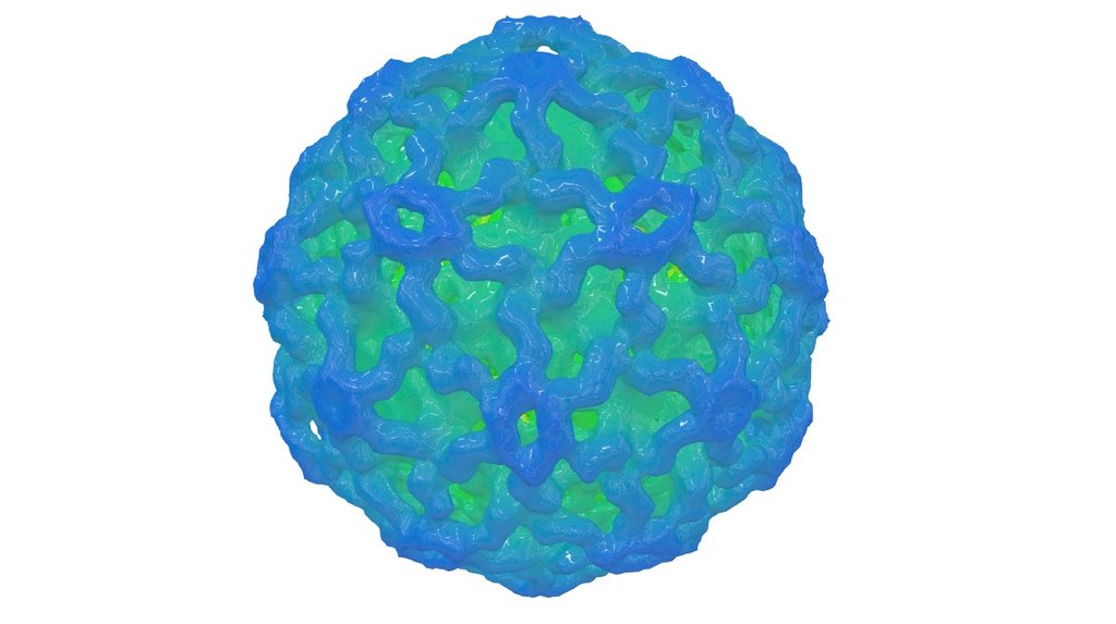 EMDB › EMD-6356

http://www.ebi.ac.uk/pdbe/entry/emdb/EMD-6356

Single particle reconstruction 

18.1Å resolution

Electron cryo-microscopy of Chikungunya virus-like particles in complex with neutralizing antibody Fab 5F10

Map released: 2015-11-18

Overview of EMD-6356

Source organisms:

Chikungunya virus [37124]

Homo sapiens [9606]

Related EM entry by publication: EMD-6368

Primary publication:

Structural Studies of Chikungunya Virus-like Particles Complexed with Human Antibodies: Neutralization and Cell-to-Cell Transmission.

Porta J, Prasad VM, Wang CI, Akahata W, Ng LF, Rossmann MG

J.VIROL. (2015) PMID: 26537684 - EMD-6356 - 3D model by Interactive 3D Data (@proteinsimulation) 3d model