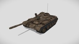 Low poly T-55 soviet, t55, ussr, military