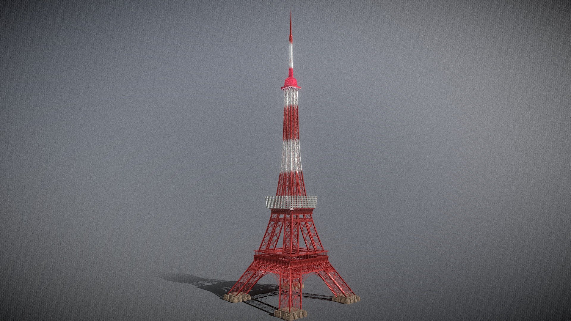 This is a beautiful Tokyo Tower model. Not to be confused with Tokyo Skytree, the tallest tower in the world.

2 materials with 2048 * 2048 textures.

Triangles: 88700 Vertices: 52400

(Viewer Setting above are just a preview and may vary drastically depending on your lighting and shading setup on the final application)

If you have any questions, please feel free to contact me.
 
E-mail: zhangshangbin1314159@gmail.com
 - Tokyo Tower - Buy Royalty Free 3D model by Zhang Shangbin (@zhangshangbin1314159) 3d model