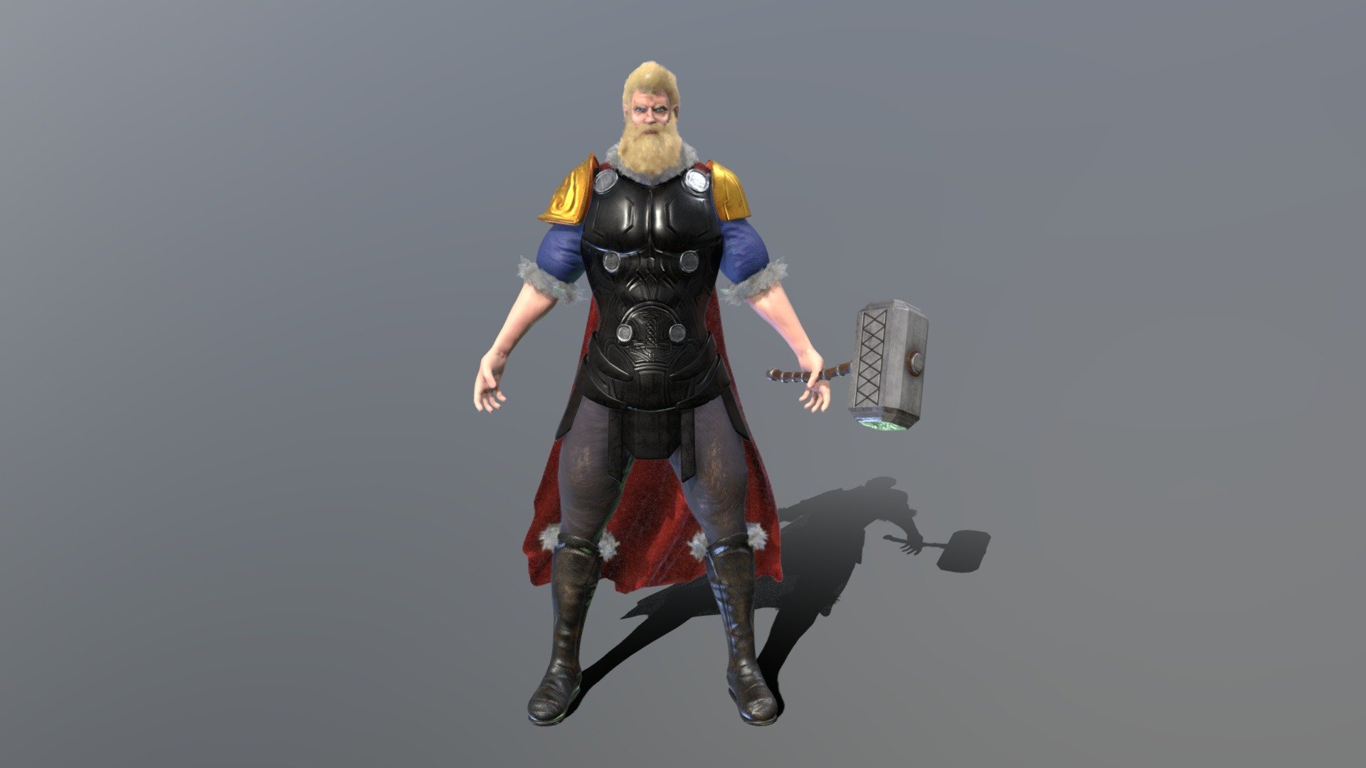 An original take on Thor, the Norse God of Thunder.

Loosely inspired by Marvel Comics and Square Enix's Final Fantasy 3d model
