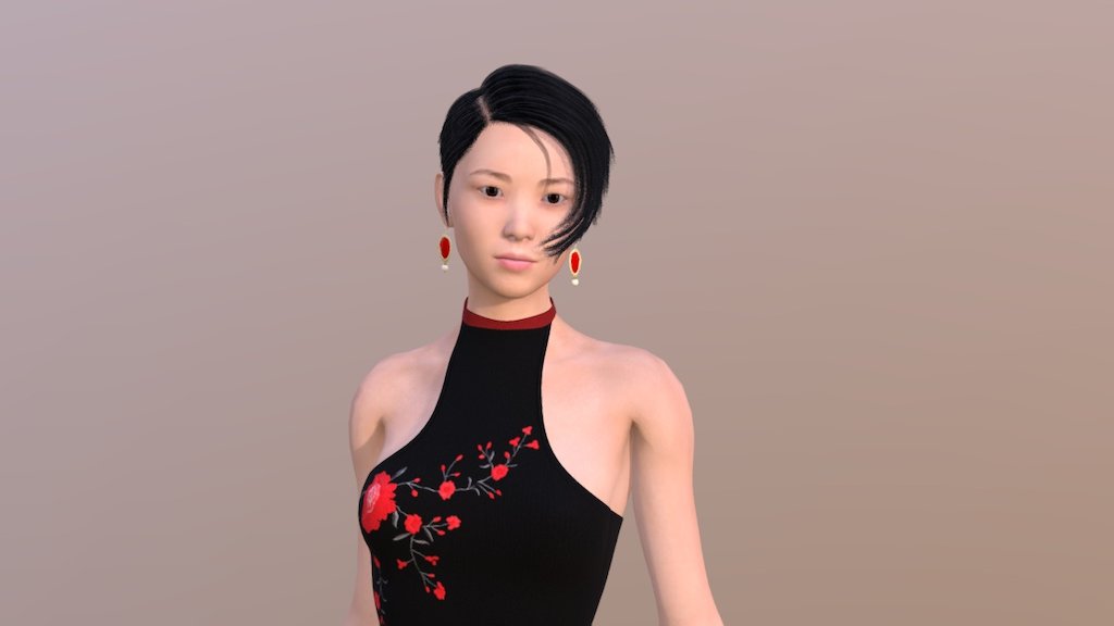 Hitomi - 3D model by Zen3D (@Mr.Wednesday) 3d model