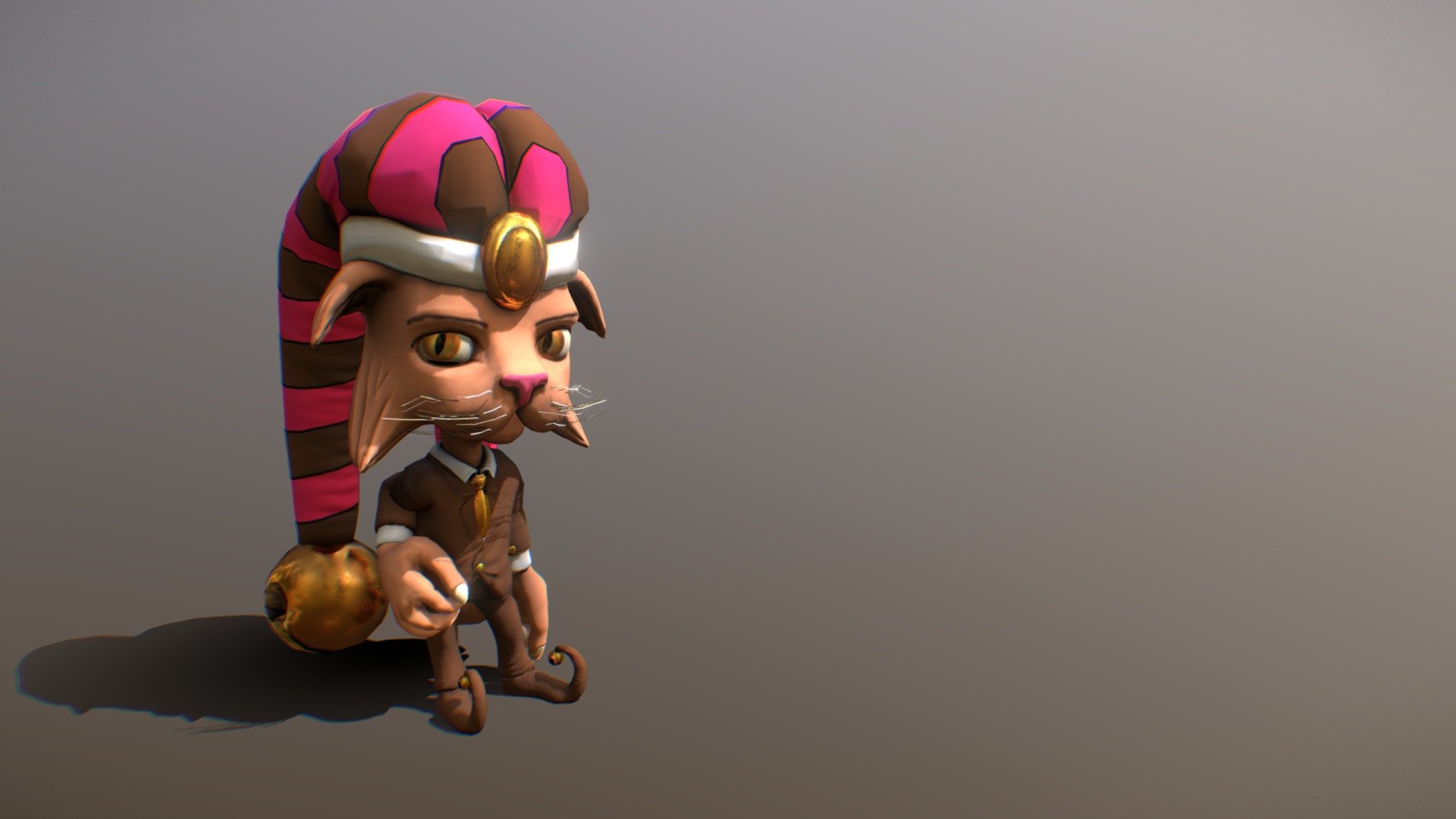 January is a jester from jesterland, and you can meet him in Ketch'Up &amp;amp; May'O - January - 3D model by BlackantMaster 3d model