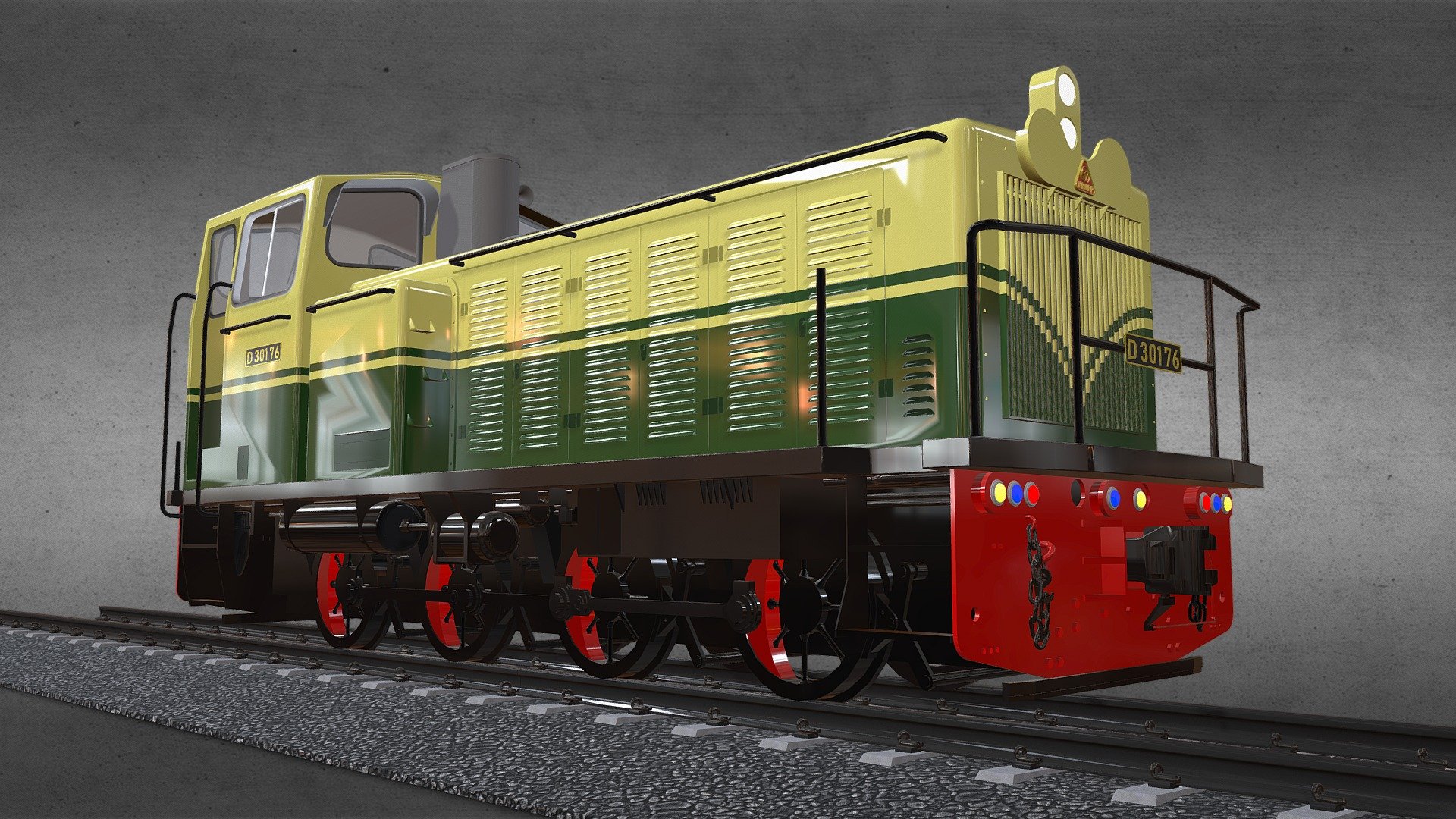 D301 (Krupp-M350D2) is a diesel hydraulic locomotives are owned by PT. KAI (Indonesian Railways Co.).

3D model created in Sketchup - D 301 (Krupp-M350D2) - Livery Vintage - 3D model by pucohensap 3d model