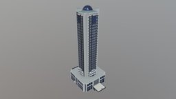 Grozny-City Towers tower, landmark, vr, ar, russia, cgtrader, pbr-game-ready, scyscrapper, grozny-city, grony, unity, low-poly, game, 3dsmax, lowpoly, building