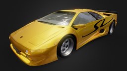 Lamborghini Diablo SV -95 (Free Asset) porsche, ferrari, vehicles, transportation, lamborghini, aventador, sedan, traffic, retro, italy, sportscar, italian, 80s, lambo, 90s, free