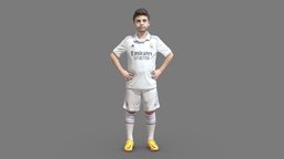 Child fan of real madrid printing, family, 3dscanning, print, printable, fotoescultura, lowpolymodel, printing3d, animation, arquitetura-engenhariacivil, impresion-3d