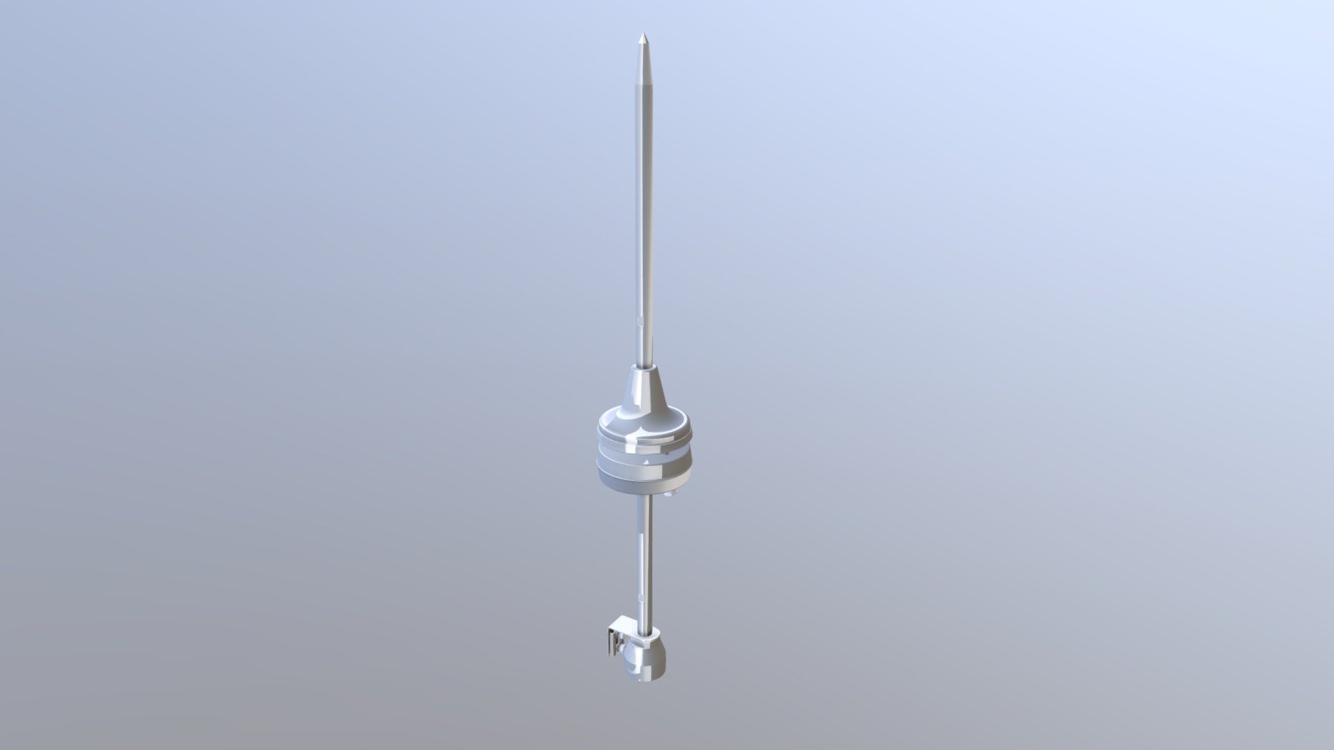 3D lightning rod modelling with 3dsmax 3d model