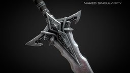 Royal knight sword -Medieval dark fantasy weapon one, two, medieval, armory, middle, capital, age, darksouls, two-handed, bloodborne, one-handed, warrrior, soulslike, weapon, asset, 3d, model, military, sword, fantasy, dark, souls, download, hand, knight, royal, eldenring, elden, singularity