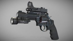 M&P R8 | Smith & Wesson revolver, realtime, game-ready, smithwesson, r8-revolver, streamlight, c-more, gameasset