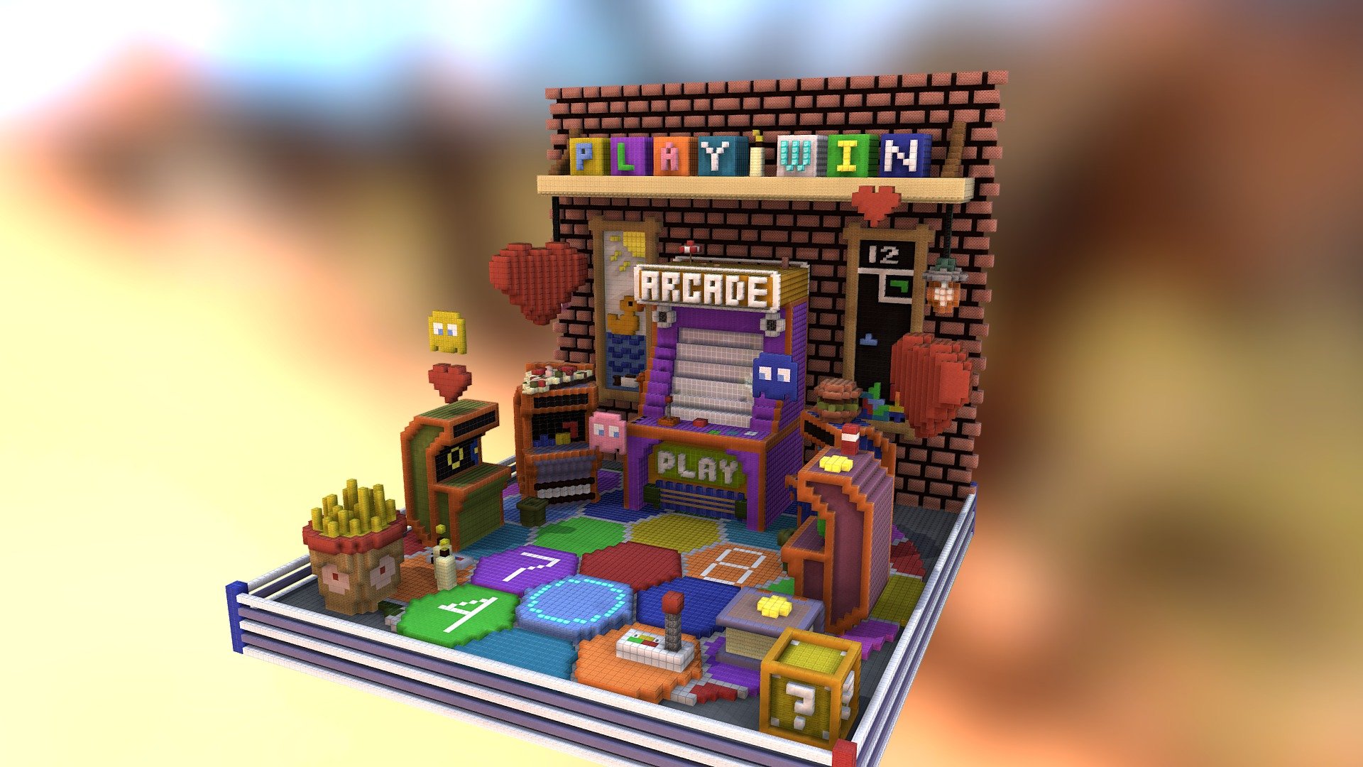 ArcadeLobby

A compact arcade lobby for your server. Look screenshots before purchase! map was created for servers 1.8 and higher! If you have questions, write to us CreativeDucks#8951. Quack quack &hellip;

Size 90x90x80 - Arcade Lobby - 3D model by CreativeDucks (@BuildingDucks) 3d model