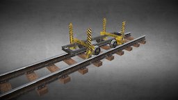 Mining trolley type "C". Shabby textured. trolley, rail, railroad, cart, mining-trolley, cagon, unity, unity3d