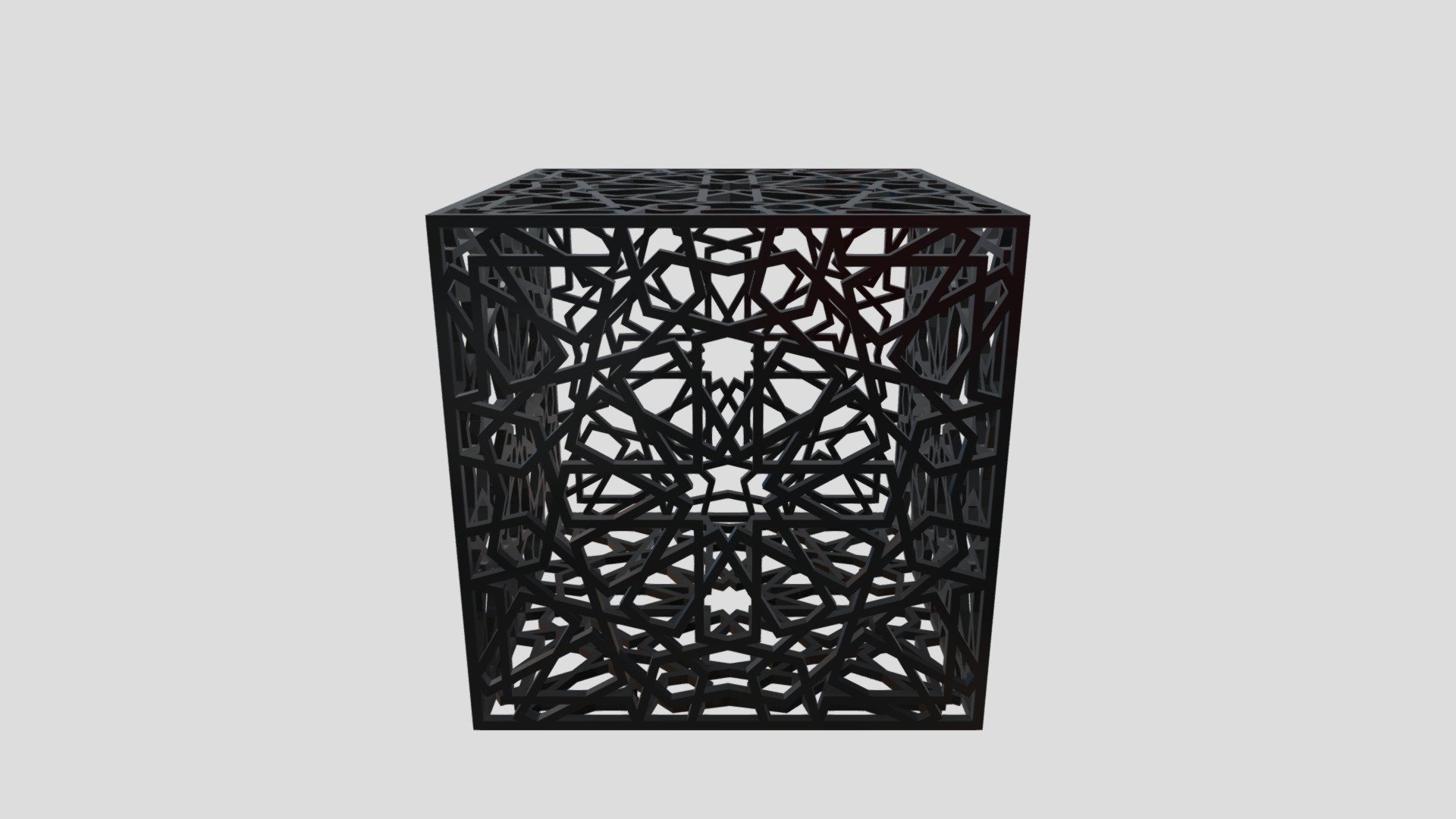 islamic Cube made of aclyric - Islamic Cube - Download Free 3D model by omar.abouzaid 3d model