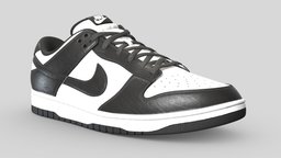 Nike Dunk Low Panda shoe, style, leather, white, fashion, panda, clothes, nike, realism, outfit, sneakers, sb, dunk, dunks, character, pbr, low, black