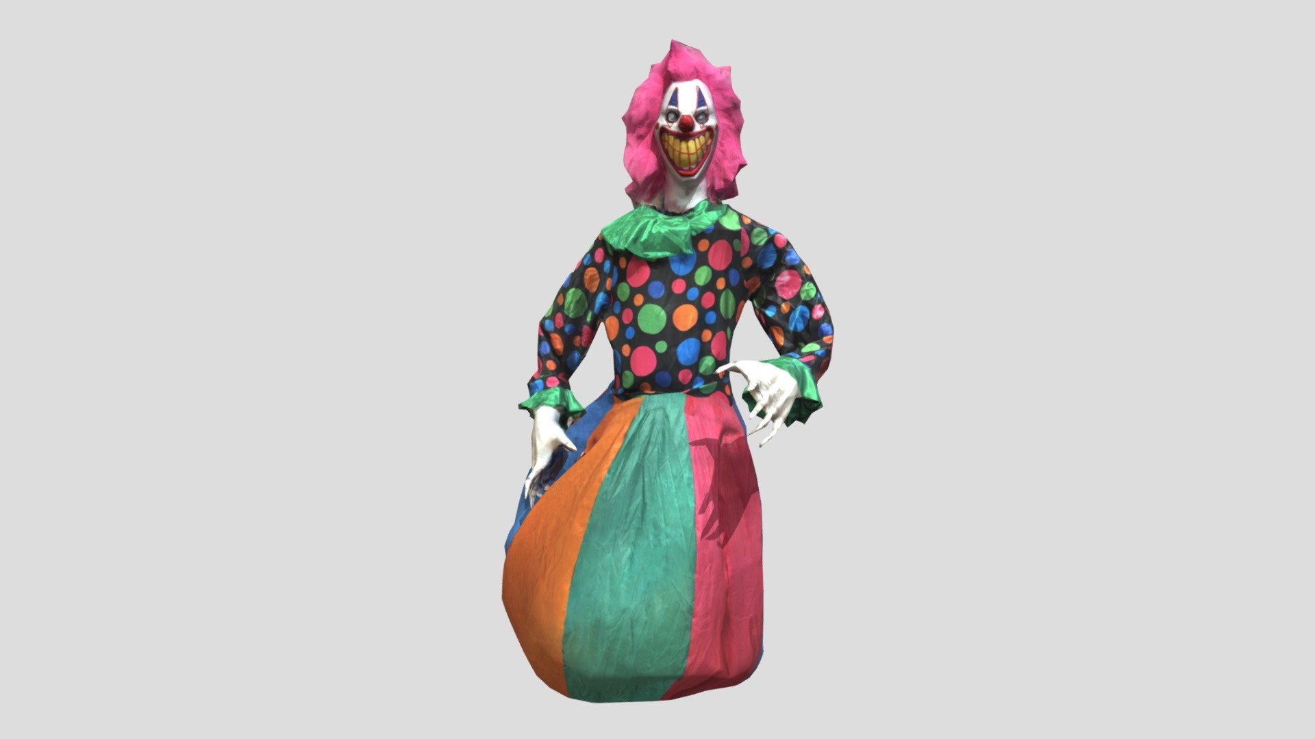 Scan of Clown (Female) - Clown (Female) - 3D model by David Wigforss (@dwigfor) 3d model