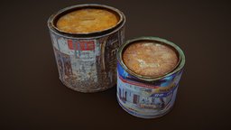 Old Paint Can prop, photoscan, pbr