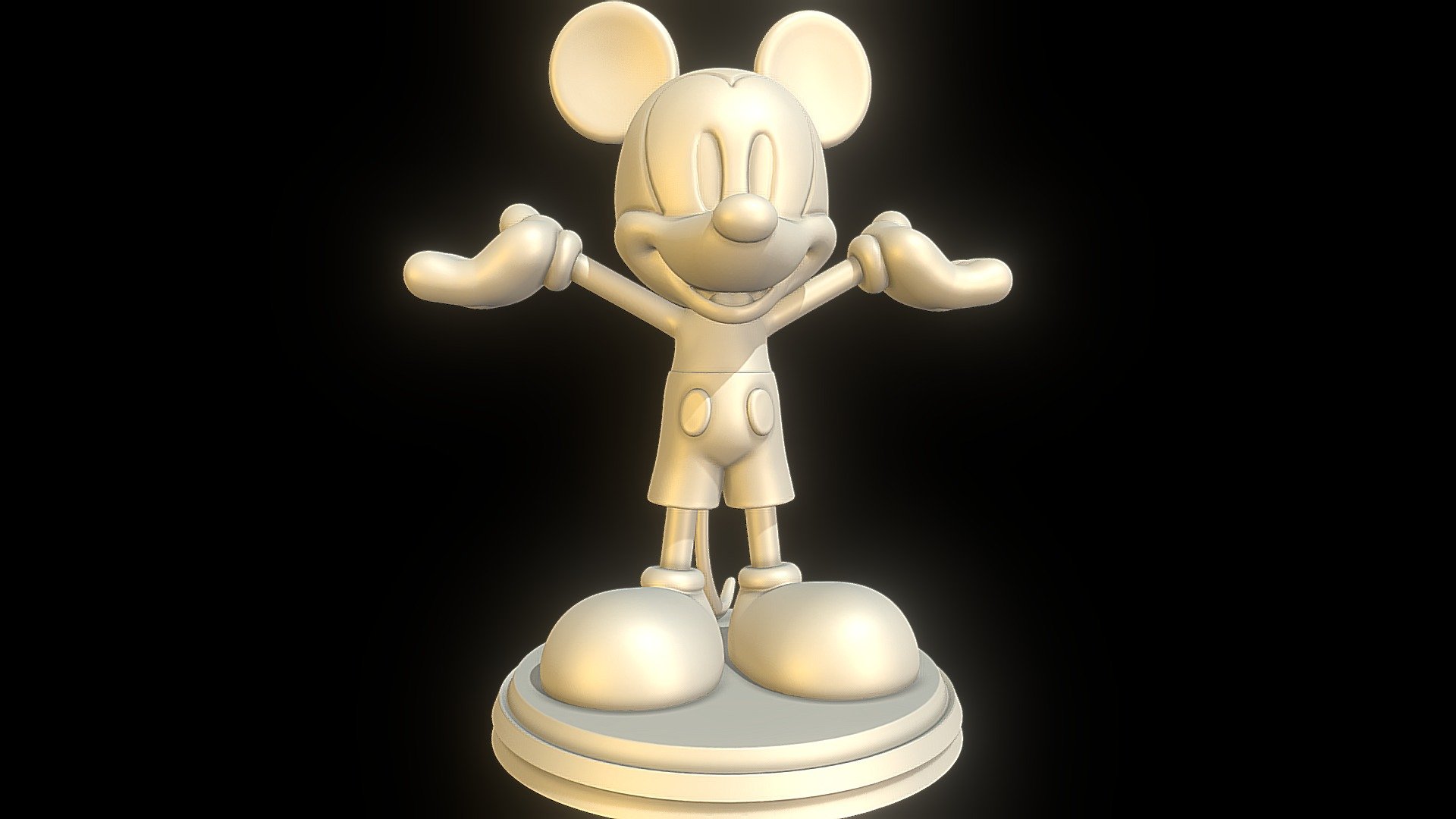 Classic character. See the model colored here https://www.deviantart.com/sillytoys/art/Mickey-Mouse-3D-print-model-919518252 - Mickey Mouse - 3D print - Buy Royalty Free 3D model by SillyToys 3d model